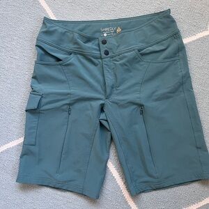 Shredly Teal mountain Bike Shorts